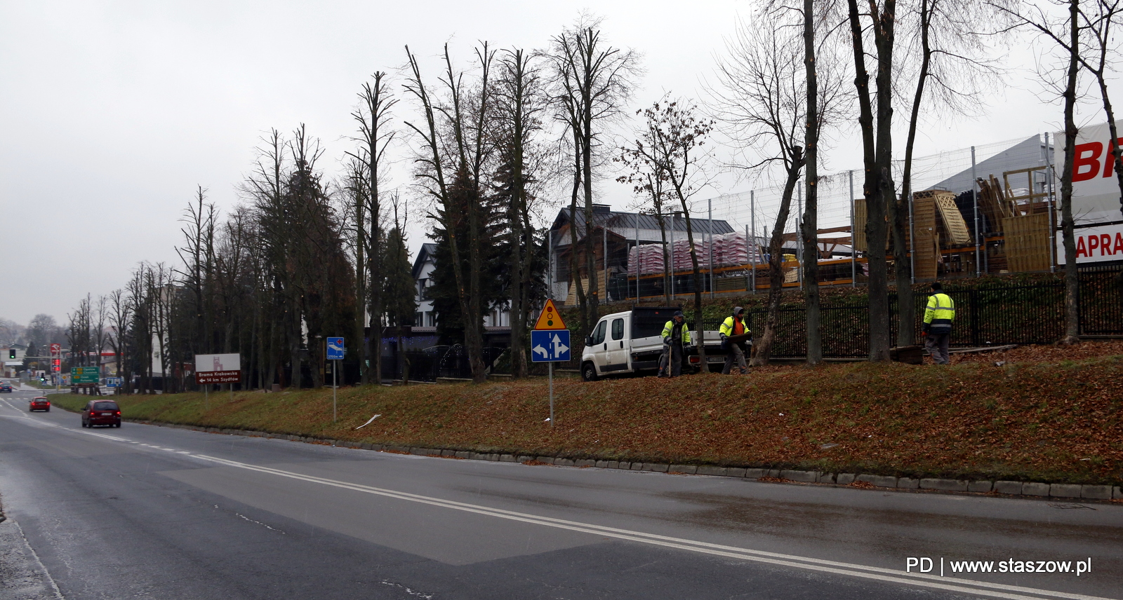 Remont chodnika przy ulicy Krakowskiej