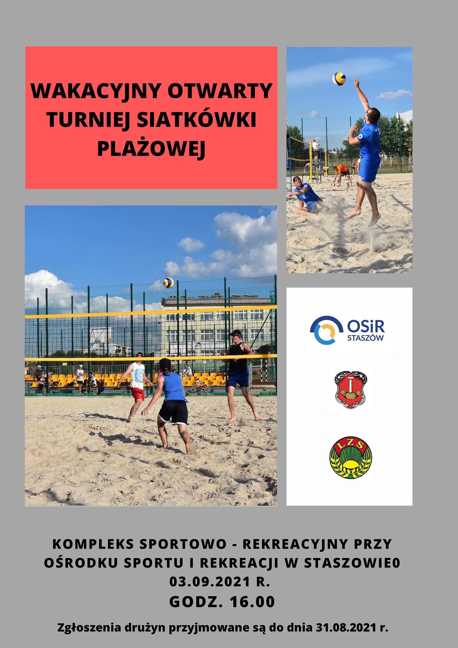 Wakacyjny Otwarty Turniej Siatkówki Plażowej