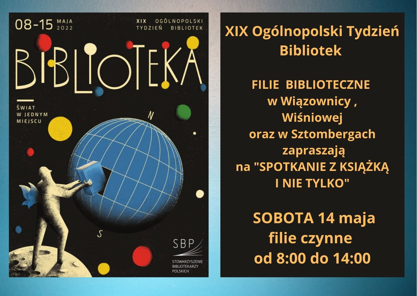 Plakat informacyjny: XIX Tydzień Bibliotek