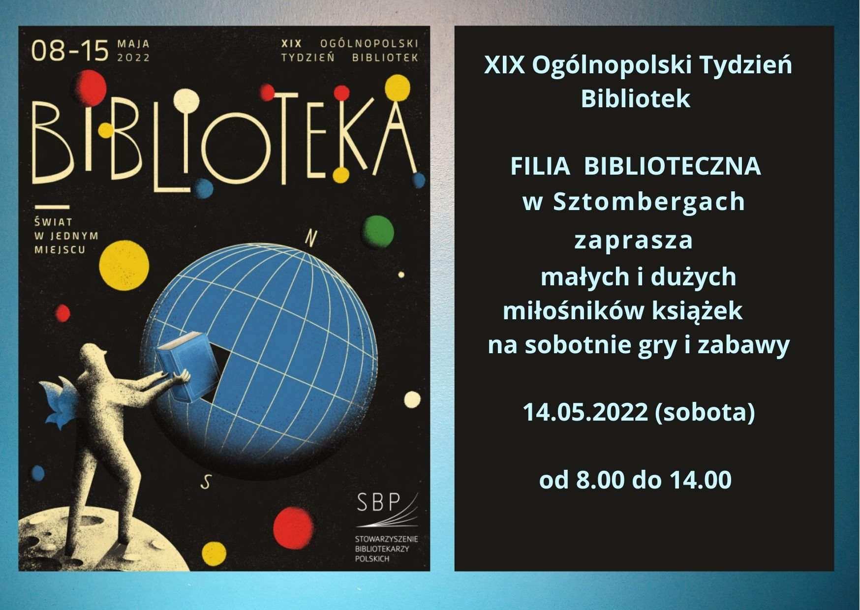 Plakat informacyjny: XIX Tydzień Bibliotek