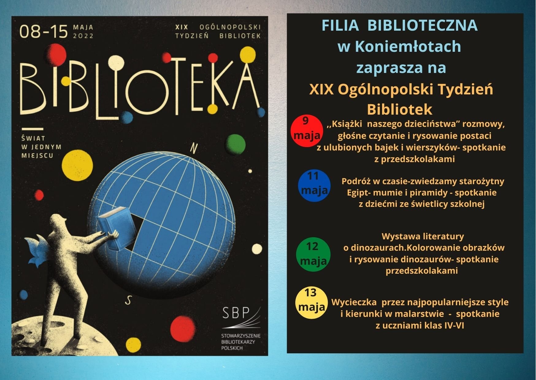 Plakat informacyjny: XIX Tydzień Bibliotek