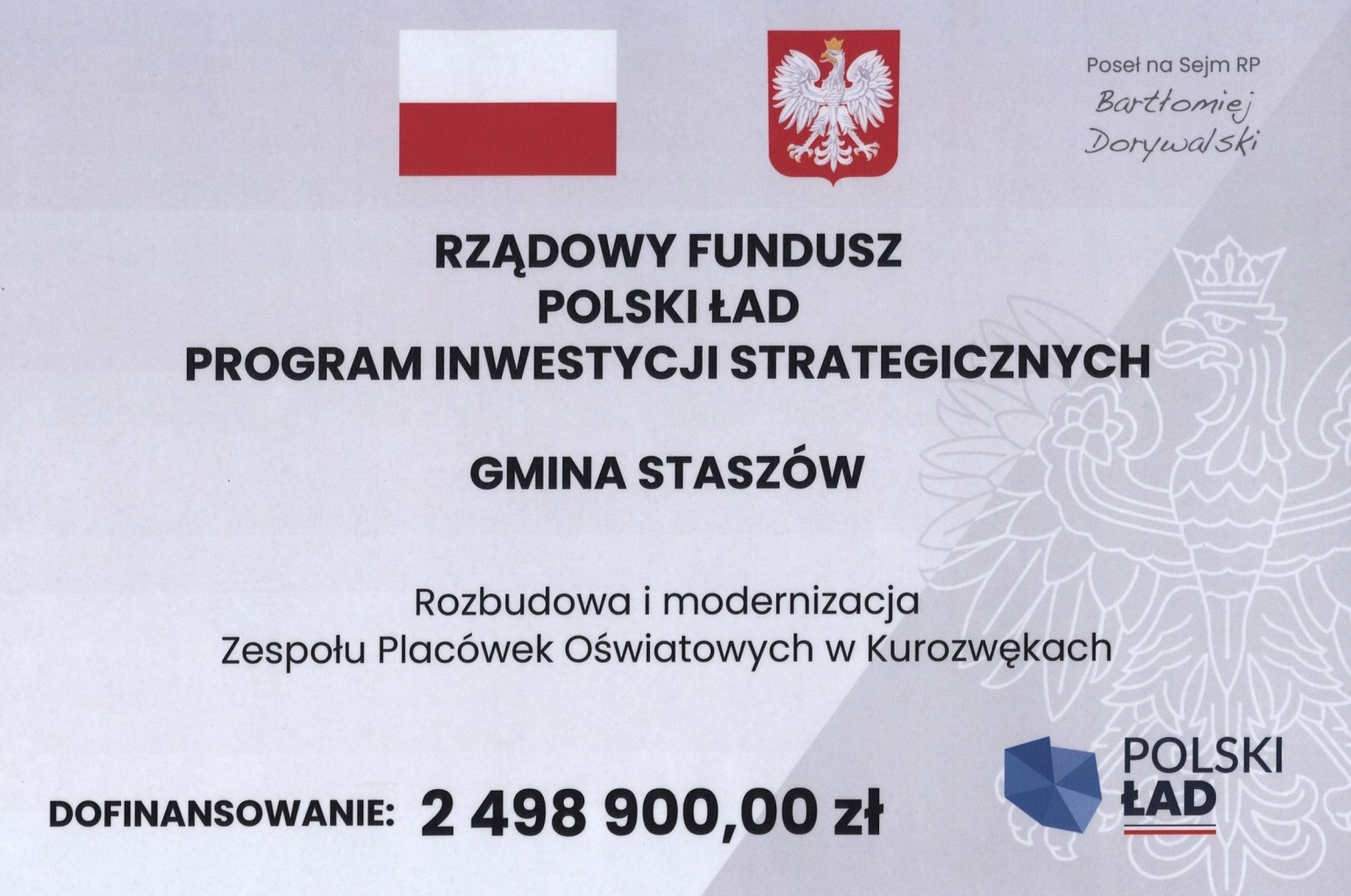 Konferencja prasowa dot. Rządowego Funduszu POLSKI ŁAD edycja PGR