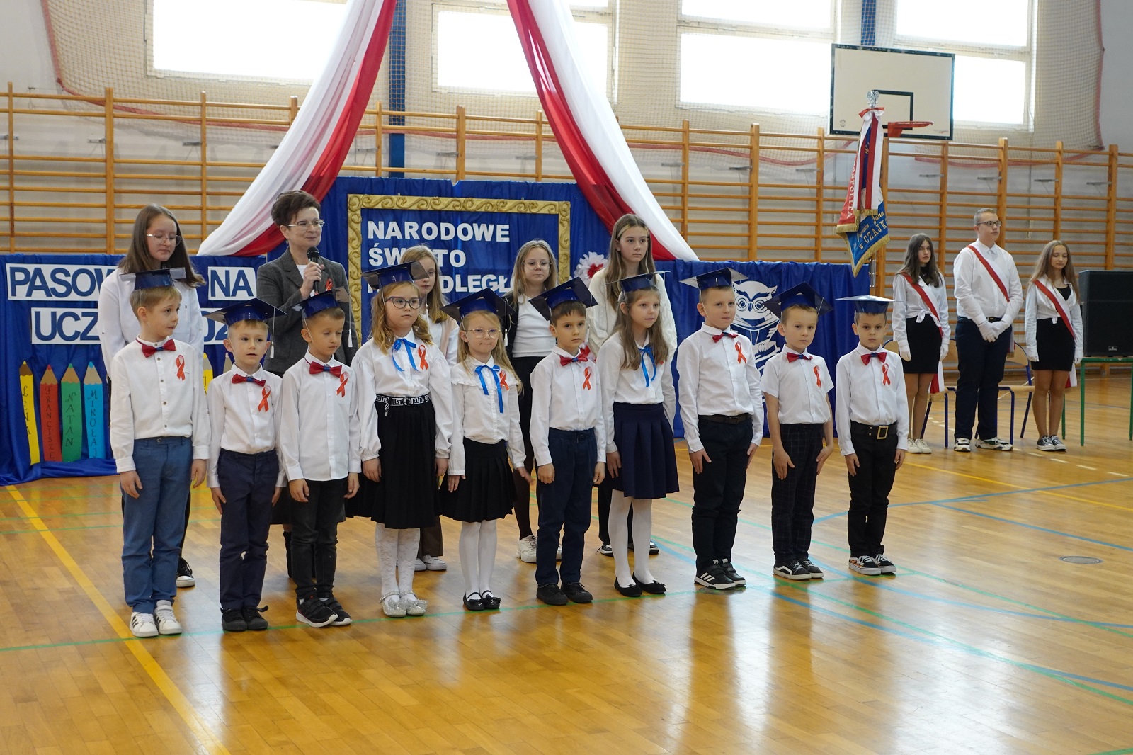 Ślubowanie uczniów klasy I. Obchody Narodowego Święta Niepodległości