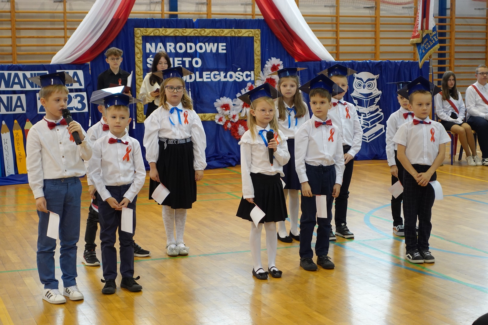 Ślubowanie uczniów klasy I. Obchody Narodowego Święta Niepodległości