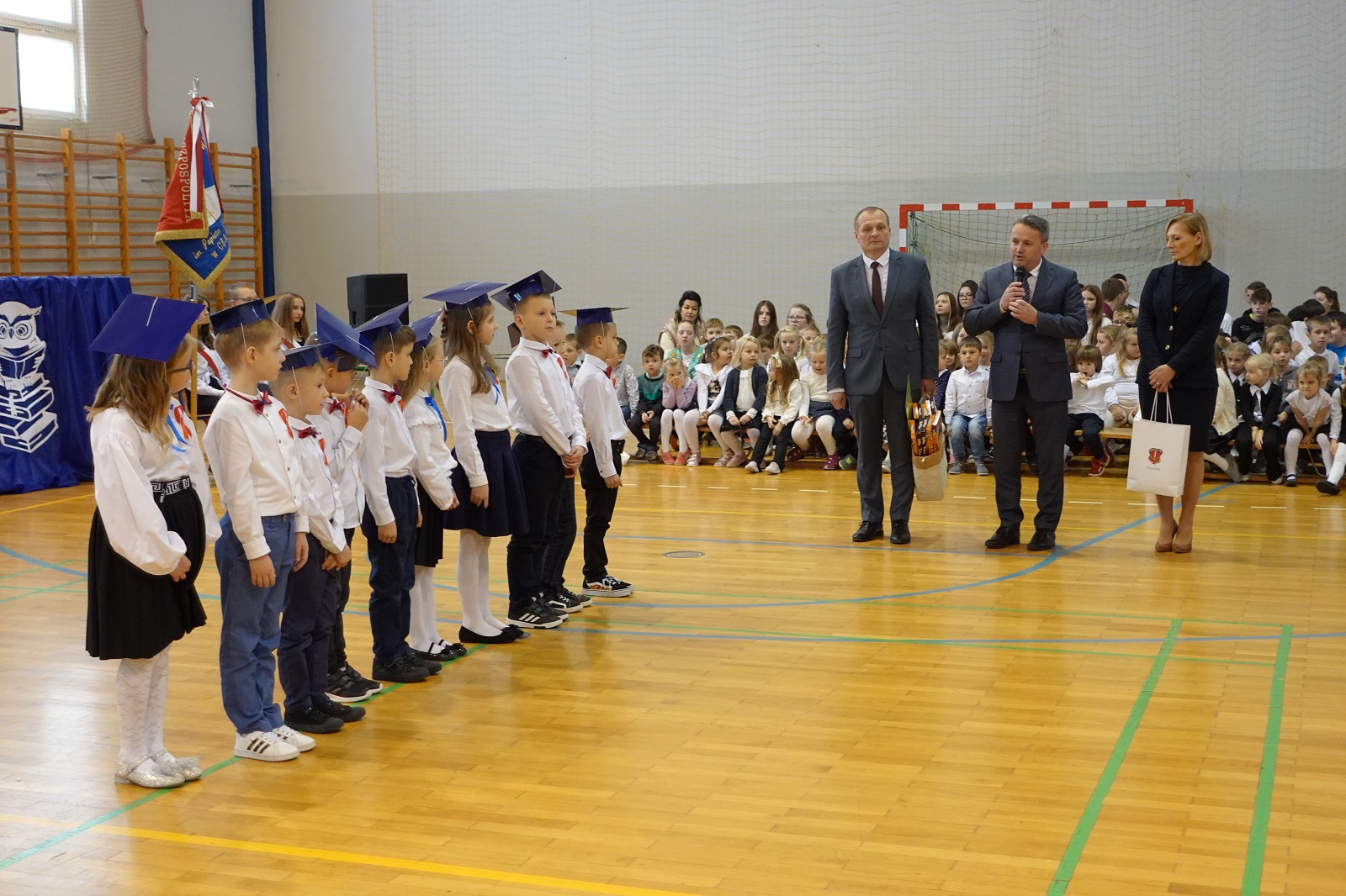 Ślubowanie uczniów klasy I. Obchody Narodowego Święta Niepodległości