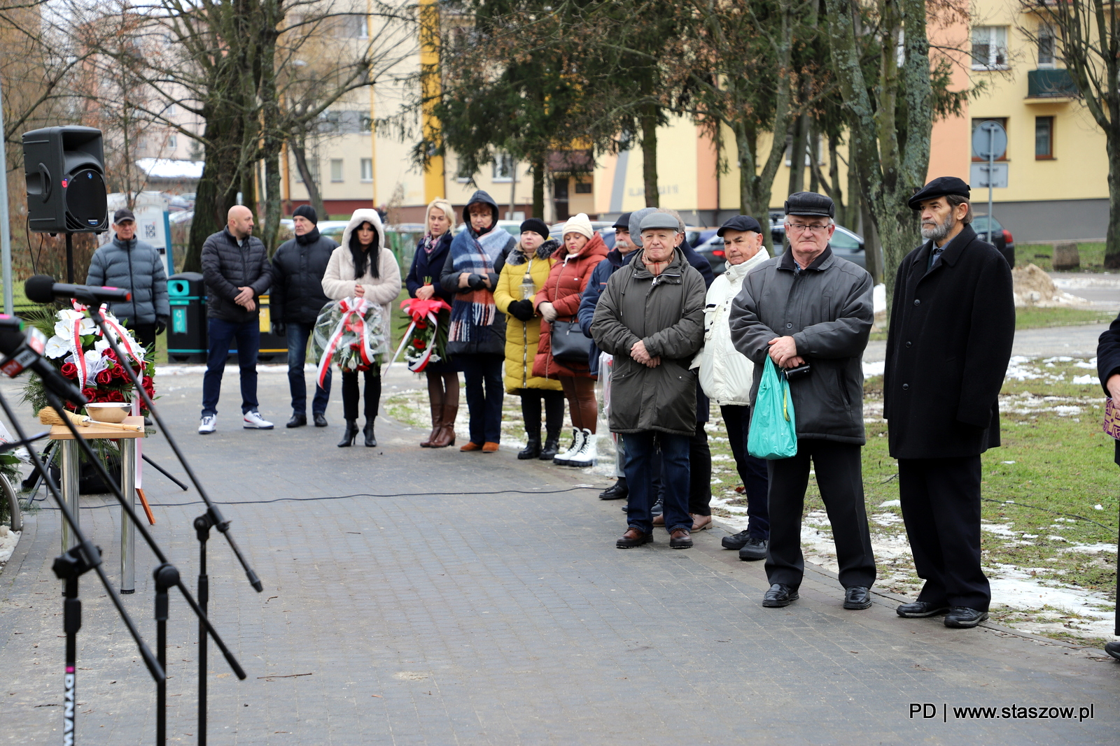 Uroczyste odsłonięcie pomnika ku czci 'Solidarności i świętego Jana Pawła II