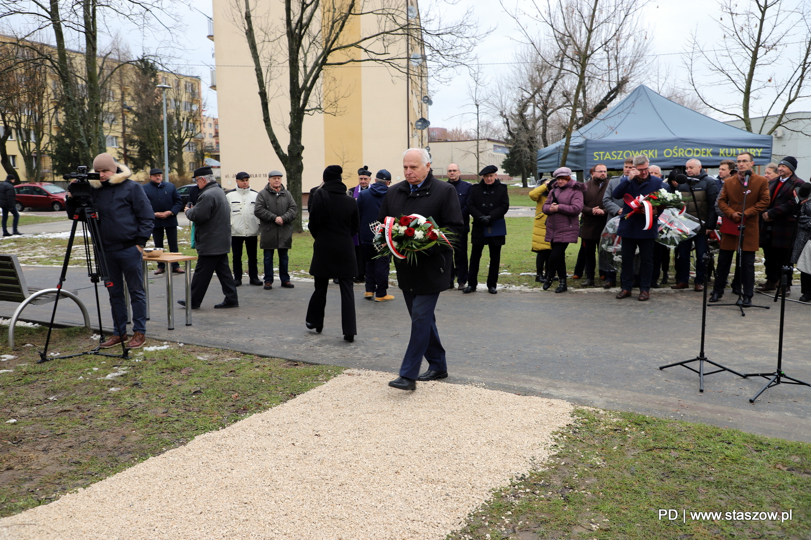 Uroczyste odsłonięcie pomnika ku czci 'Solidarności i świętego Jana Pawła II