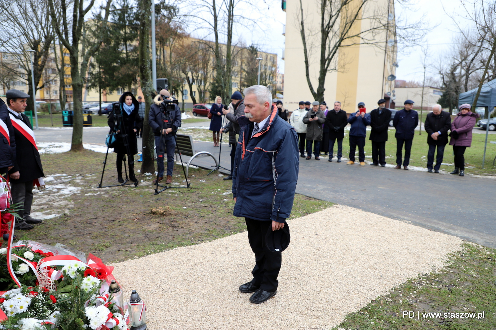 Uroczyste odsłonięcie pomnika ku czci 'Solidarności i świętego Jana Pawła II