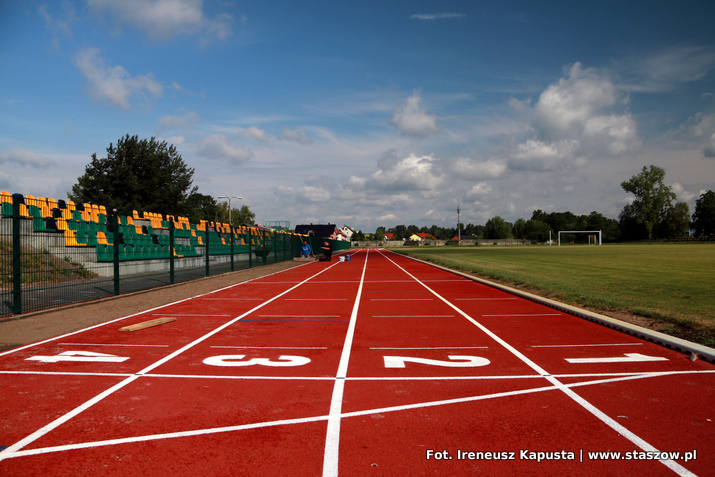 na zdjęciu modernizacja stadionu miejskiego