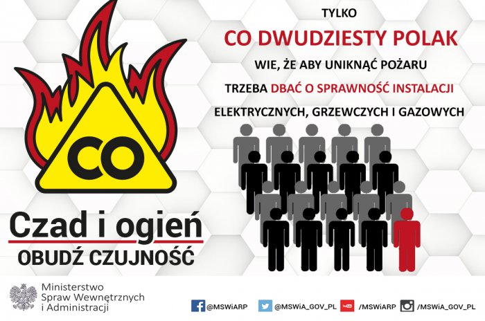 Na zdjęciu plakat informacyjny dotyczący kampanii